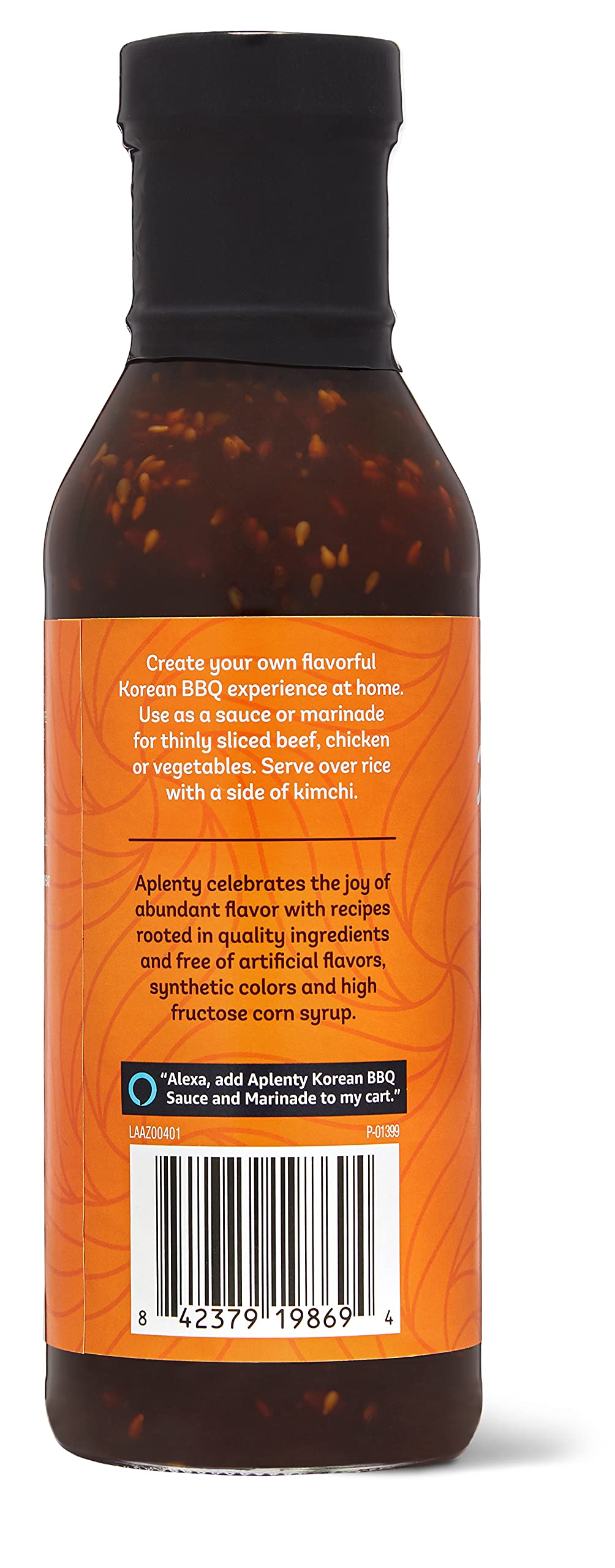 Amazon Brand - Aplenty, Korean BBQ Sauce & Marinade, 14.5 oz