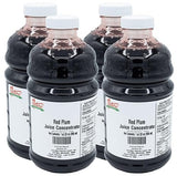 Nature Blessed 100% Pure Plum Fruit Juice Concentrate - 4 Quarts (4/32 fl oz bottles), Great for Home Vintners, Home Brewers, Cider, Spirits, Mead, or