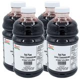 Nature Blessed 100% Pure Plum Fruit Juice Concentrate - 4 Quarts (4/32 fl oz bottles), Great for Home Vintners, Home Brewers, Cider, Spirits, Mead, or