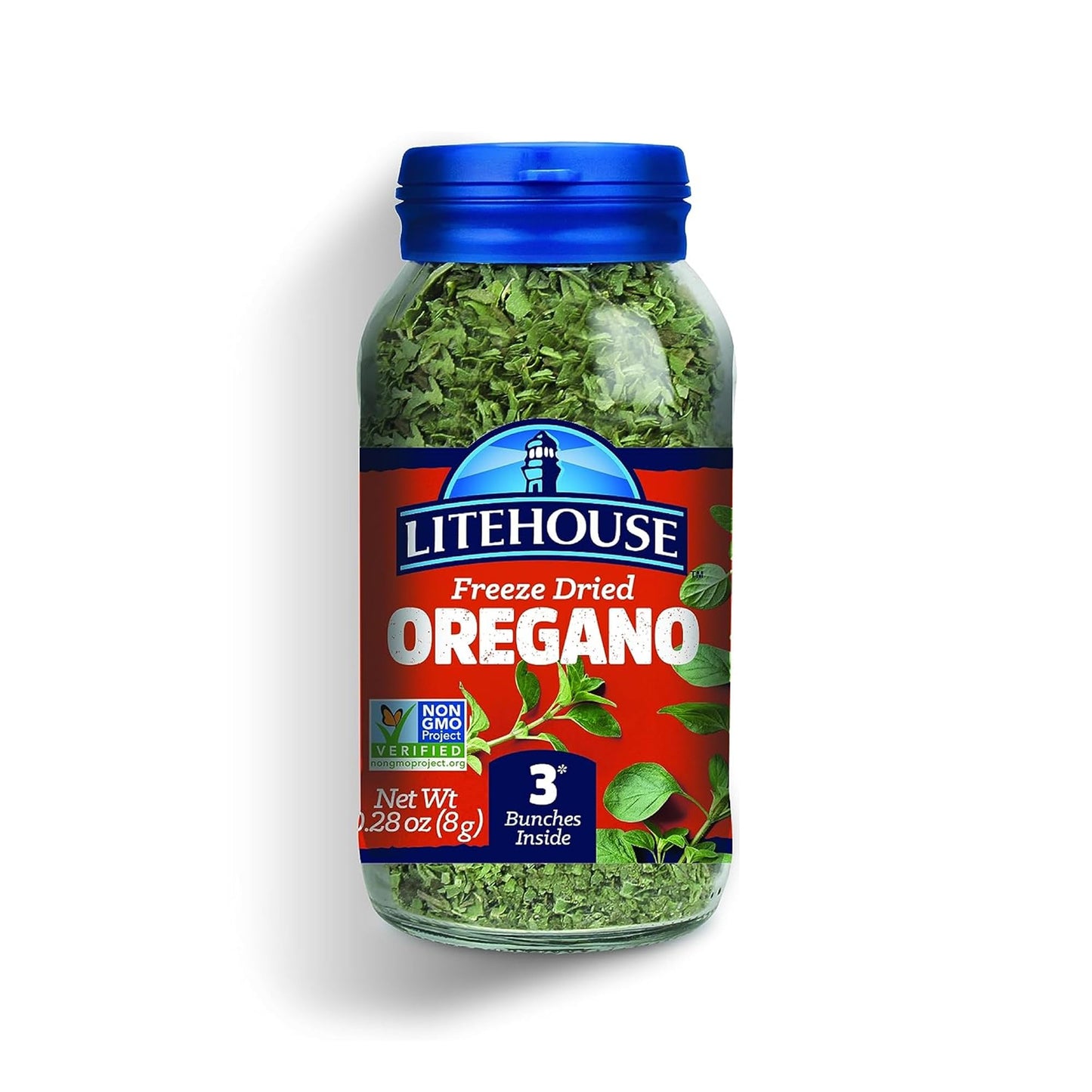 Litehouse Freeze Dried Oregano - Substitute for Fresh Oregano, Jar Equal to 3 Oregano Fresh Bunches, Organic, Oregano Seasoning, Non-GMO, Gluten-Free