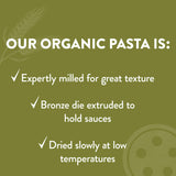 DeLallo Organic Penne Rigate Pasta, Made with 100% Durum Wheat Semolina Flour, Made in Italy, Bronze Cut, Kosher, Vegan, All Natural, 16 oz Bag, (8