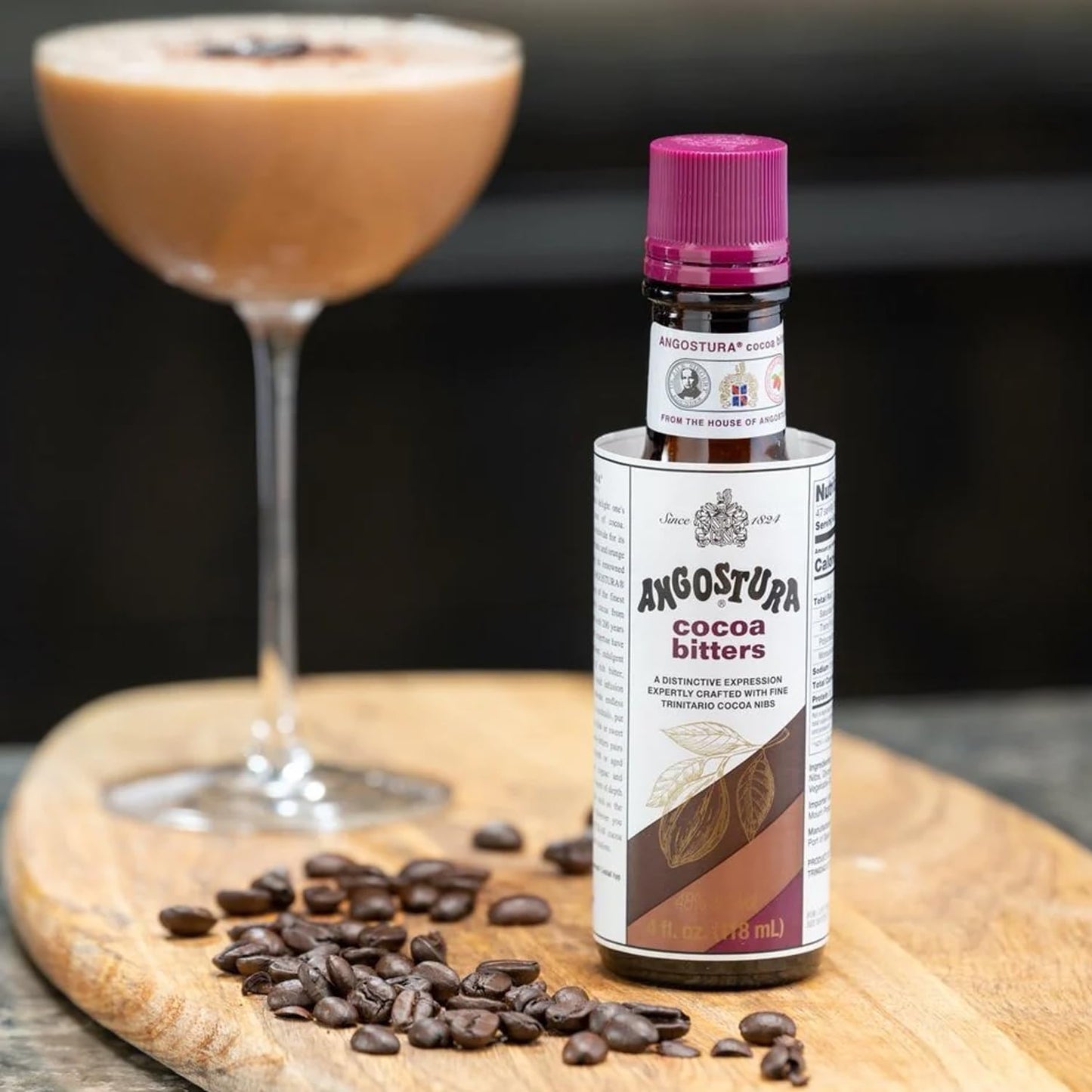 Angostura Cocoa Bitters - 4 FL OZ, Premium Cocktail Bitters for Home and Professional Mixologists, Kosher Certified, Sodium-Free Flavor Enhancer | 2