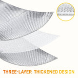 Giubog 6 Pcs New Upgrade 3-Layer Metal Dish Cloth,Non Scratch Wire Dishcloth,Steel Wool Scrubber,Kitchen Cleaning DishRags,Sinks,Dishes,Stove Top.