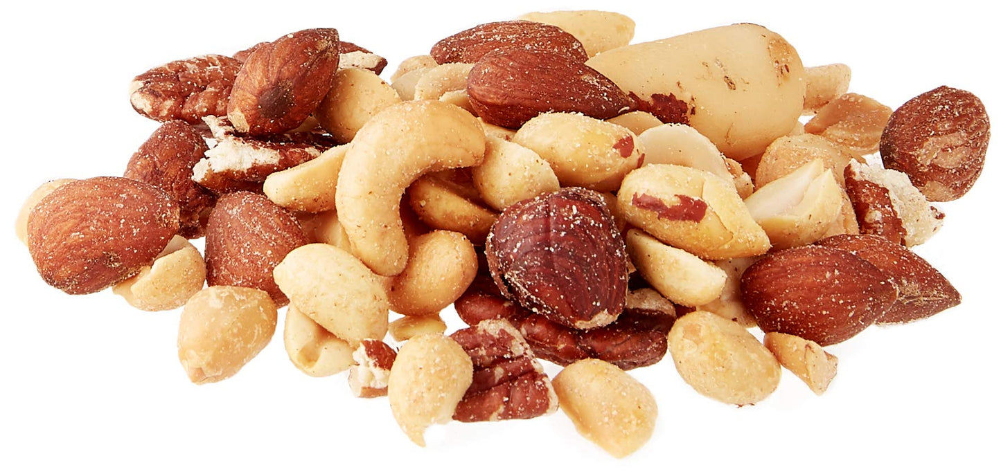 Amazon Grocery, Mixed Nuts with Peanuts, Roasted & Salted, 16 Oz (Previously Happy Belly, Packaging May Vary)