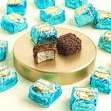 Venchi Chocoviar Stracciatella Chocolate 15-Piece Elegant Gift Box - Milk Chocolate Shell, Creamy Cocoa Nibs and Vanilla Beans Filling & Topped