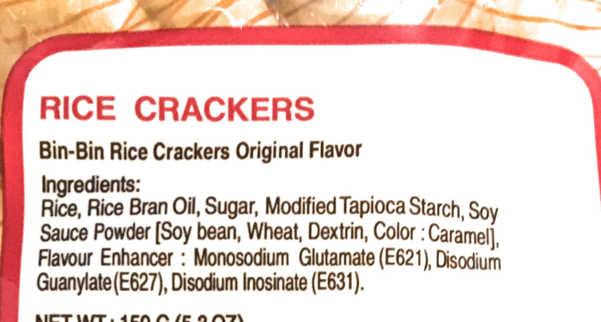 Bin Bin Rice Crackers Original Flavor 5.3 Oz(2 Pack)