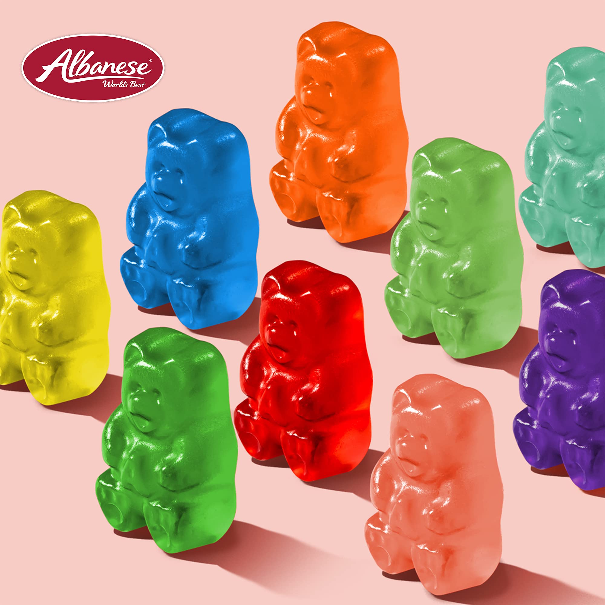 Albanese Candy, Wild Cherry Gummi Bears, 5-pound Bag