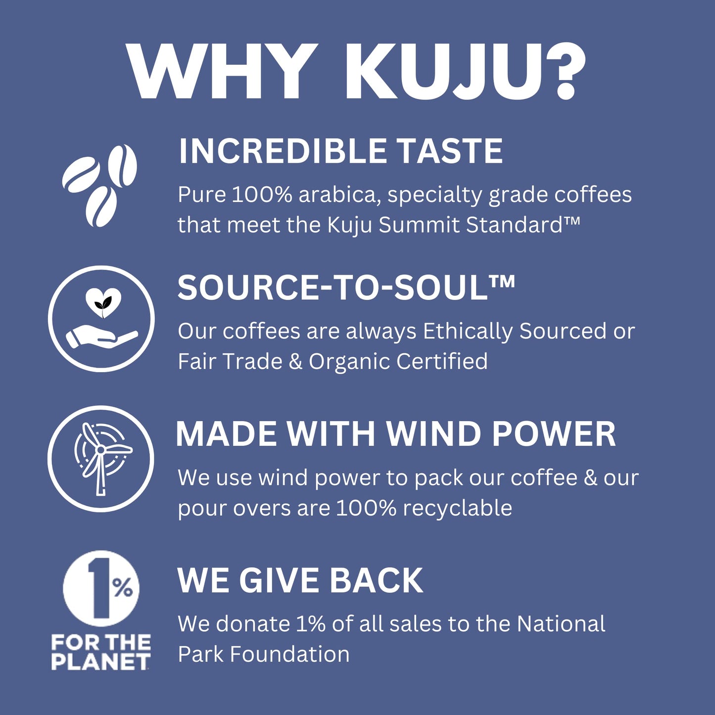 Kuju Coffee Premium Pour Over Individual Coffee Packets - Backpacking, Travel, Camping Organic Coffee Singles - Fair Trade & Eco-Friendly - Ethiopia