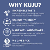 Kuju Coffee Premium Pour Over Individual Coffee Packets - Backpacking, Travel, Camping Organic Coffee Singles - Fair Trade & Eco-Friendly - Ethiopia