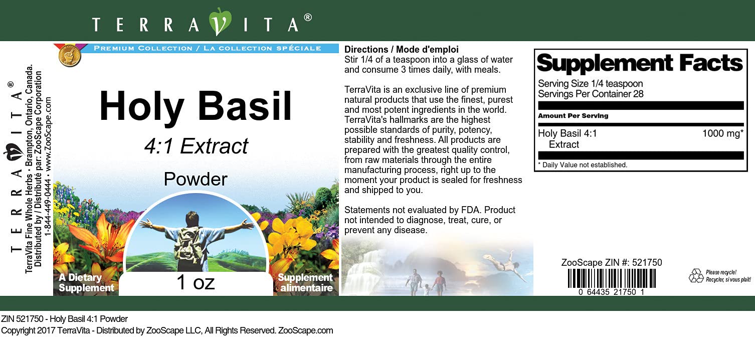 Holy Basil 4:1 Powder (1 oz, ZIN: 521750) - 3 Pack