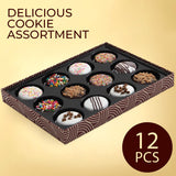 Cremelle Gourmet Cookies Gift Box, 12 Pieces of Food Gifts Cookies, Ideal Mothers Day Chocolate Candy Gift Box for Friends, Colleagues and Loved Ones