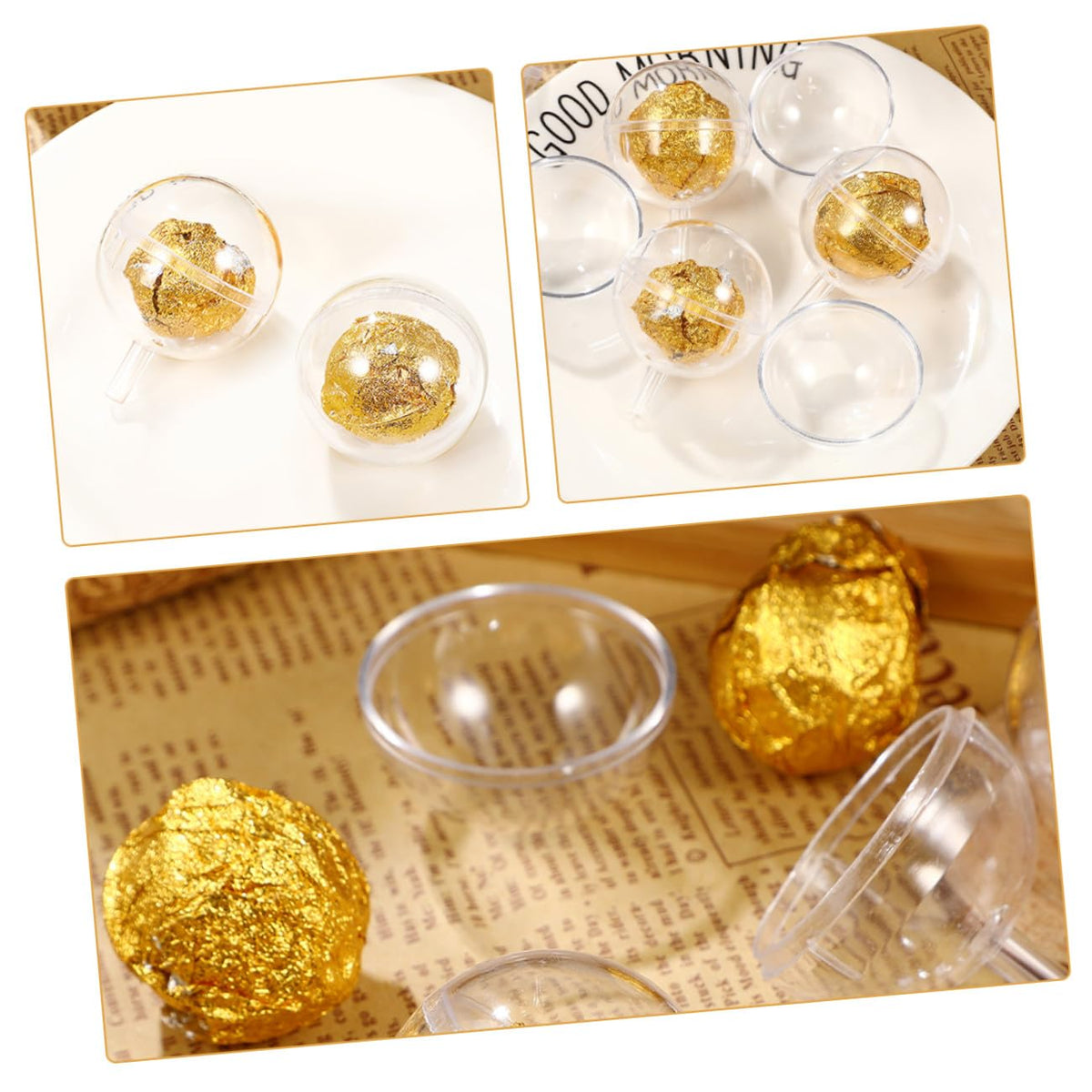 PRETYZOOM 100Pcs Clear Chocolate Case Lidded Holders for Creative Bouquet Packaging Versatile Candy Wrappers for Florist Shops Giving for Valentine's