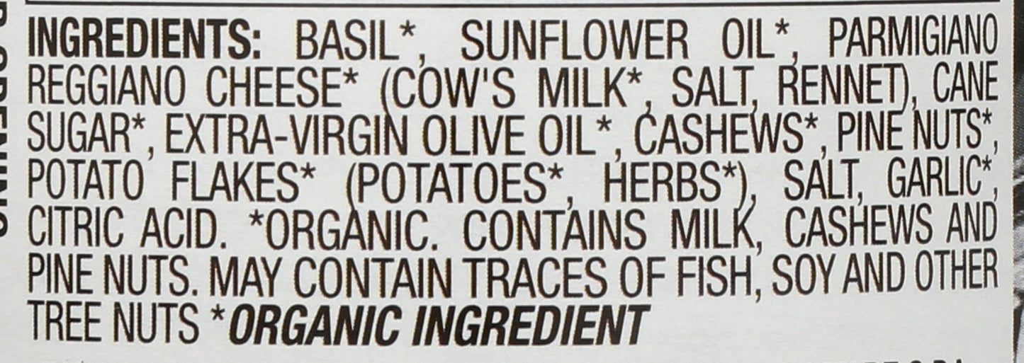 Legnano Organic Genovese Pesto Sauce, Non GMO, 6.5 Ounces (Pack Of 6)