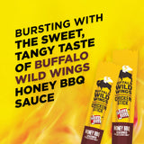 Slim Jim Chicken Sticks, Buffalo Wild Wings Honey BBQ Seasoned, 7g Protein per Serving, 0.28 oz. (14 Count)