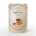 QuikTea Saffron Black Tea - 7.94 oz Loose Tea Standee Pouch, Bold Taste of Premium Assam Tea Expertly Blended with All Natural Aromatic Saffron, No