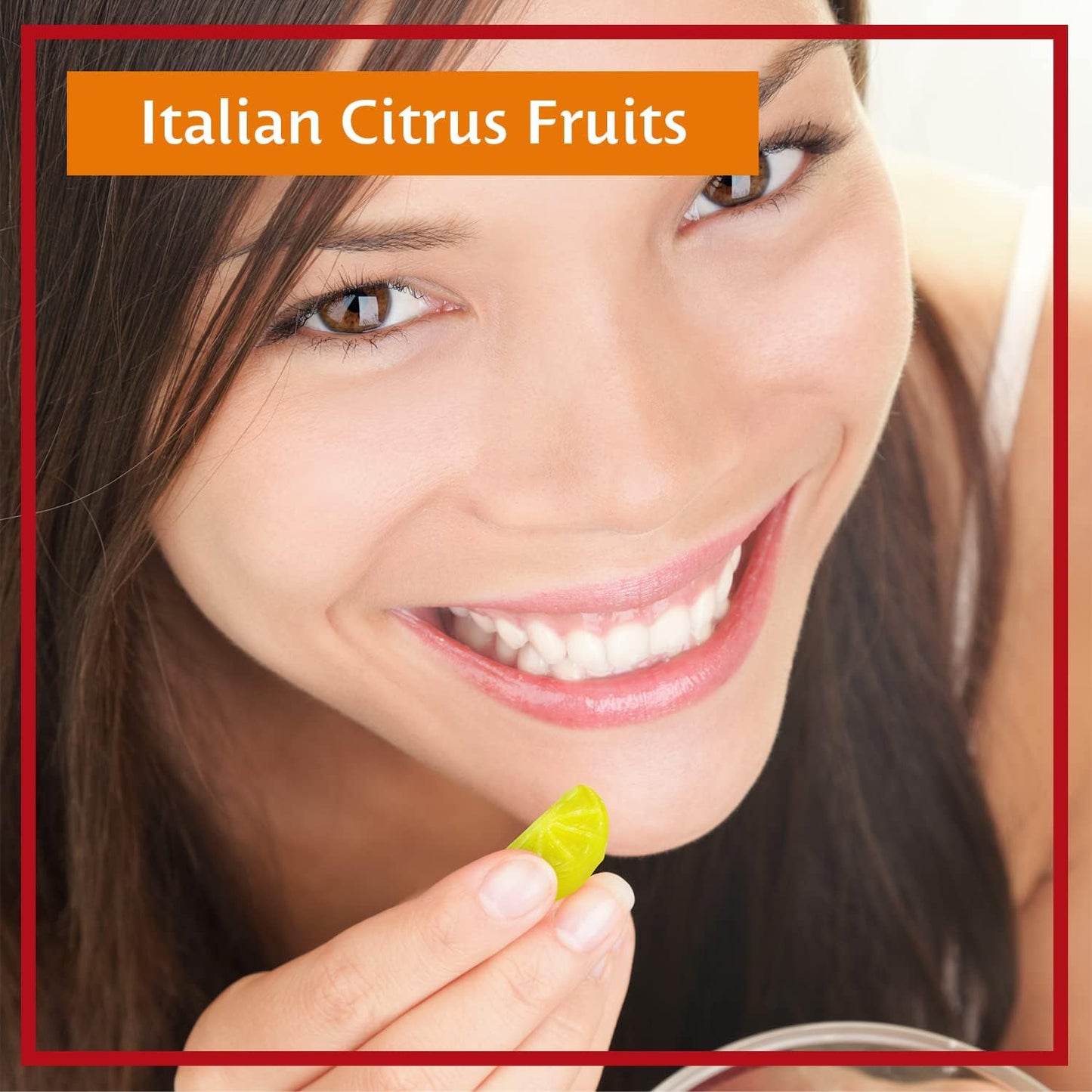 Sperlari Spicchi Su Citrus Orange & Lemon Wedges Hard Candy Bag, Individually Wrapped Italian Sweets, 500 gr / 17.6 Ounce Bag (1-Pack)