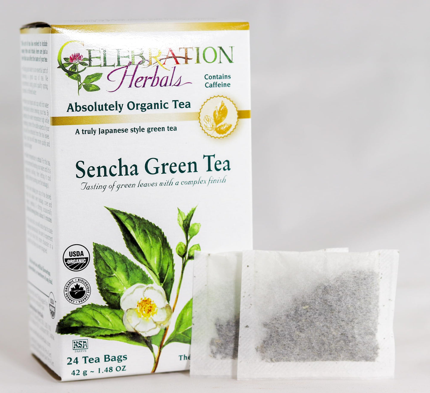 CELEBRATION HERBALS Green Tea Sencha Organic 24 Bag, 0.02 Pound