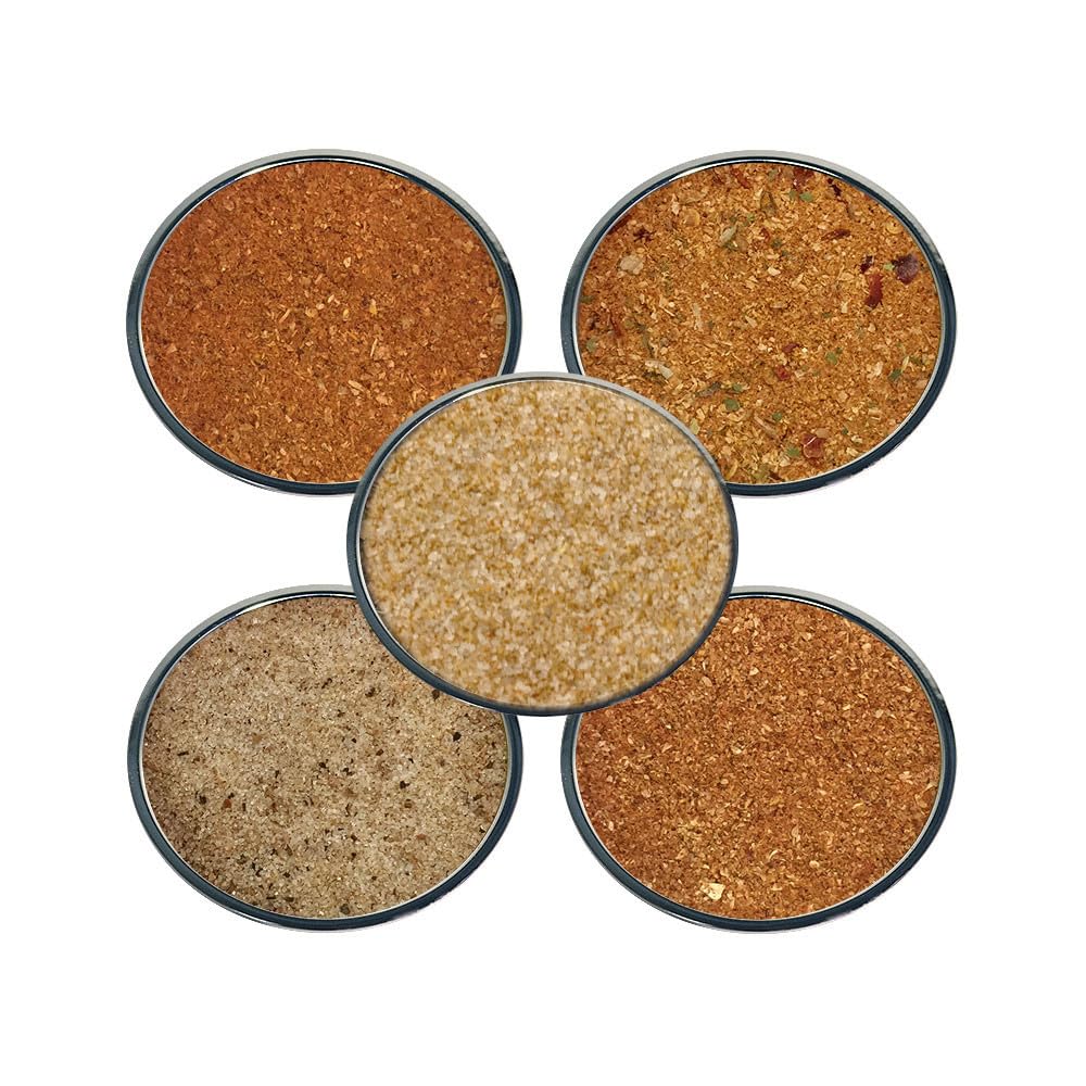 Mexican Spice Gift Set - Contains: 5 different spice jars (1 each of: Burrito spice, Mexi Sweet & Spicy Blend, Taco seasoning, Fajita Seasoning