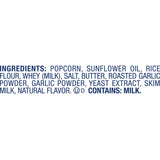 SkinnyPop Roasted Garlic Butter Popcorn, Whole Grain Gluten-Free Snack, 4.4 oz Bag