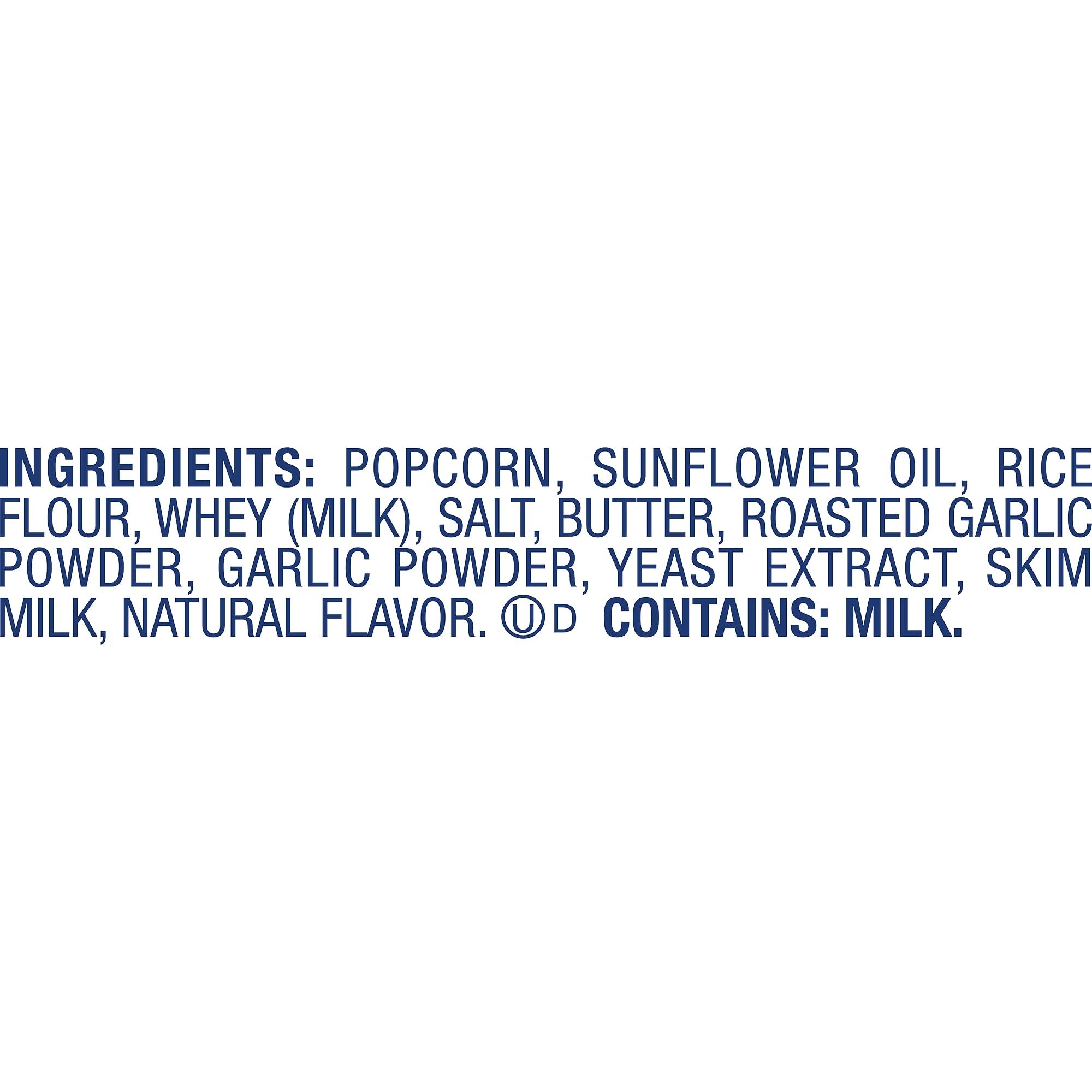 SkinnyPop Roasted Garlic Butter Popcorn, Whole Grain Gluten-Free Snack, 4.4 oz Bag