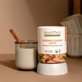 Banyan Botanicals Ashwagandha Latte - Caffeine-Free Organic Herbal Latte Mix - Instant Herbal Adaptogen Drink for Energy, Relaxation, and Nourishment*