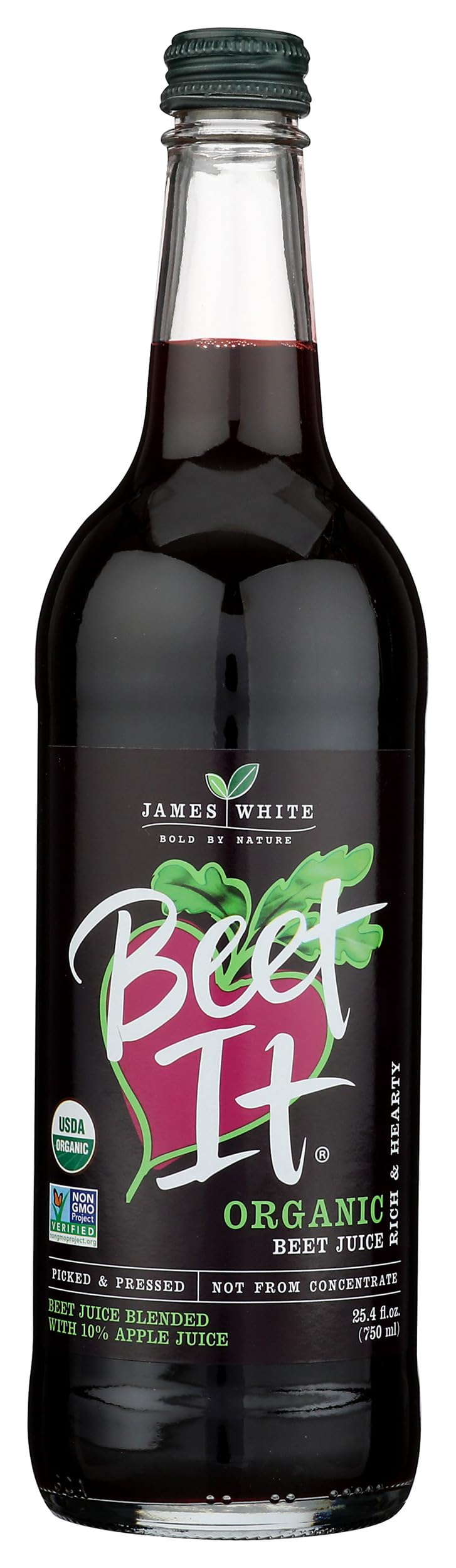BEET IT - Organic Beet Juice 25.4 fl.oz- Non GMO 100 % Natural Organic juice- Picked & Pressed, Gluten Free, No Added Sugar, Not from Concentrate