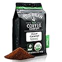 The Bean Organic Coffee Company Water Processed DECAF Caramel, Medium Roast, Ground Coffee, 16-Ounce Bag, Café Molido Tostado Orgánico descafeinado