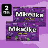Mike and Ike Candy Jolly Joes Flavor, 2 Pack of Movie Theater Candy Boxes 4.25OZ Each, Ideal Mike and Ike for Your Favorite Films, Perfect Theater Box