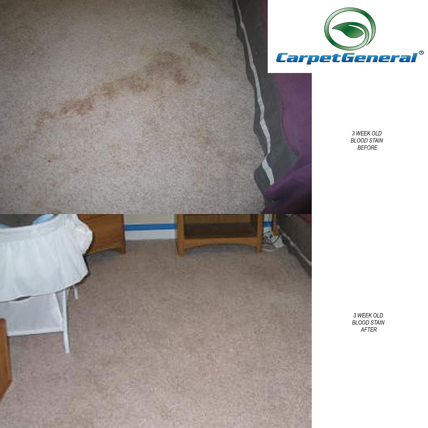 CarpetGeneral - Carpet Spot Remover - Multi-Surface Carpet Stain Cleaner - Citrus Fragrance - Residential and Commercial Use - For Heavy-Duty Stains