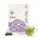 SUGIMOTO TEA Japanese Green Tea Sencha Fukamushi Tea Bags 20 Count