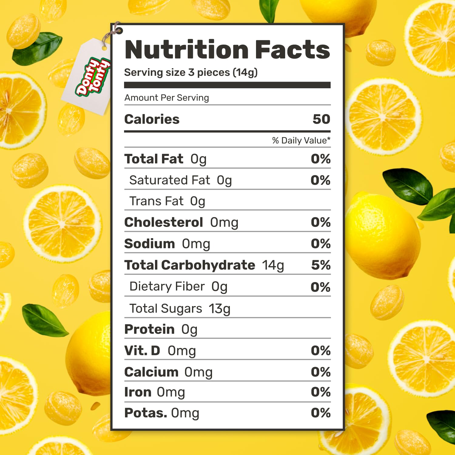 Sanded LEMON Drops Hard Candy 2 lb - Bulk, Old Fashioned Candy, Natural Flavor, Fat Free