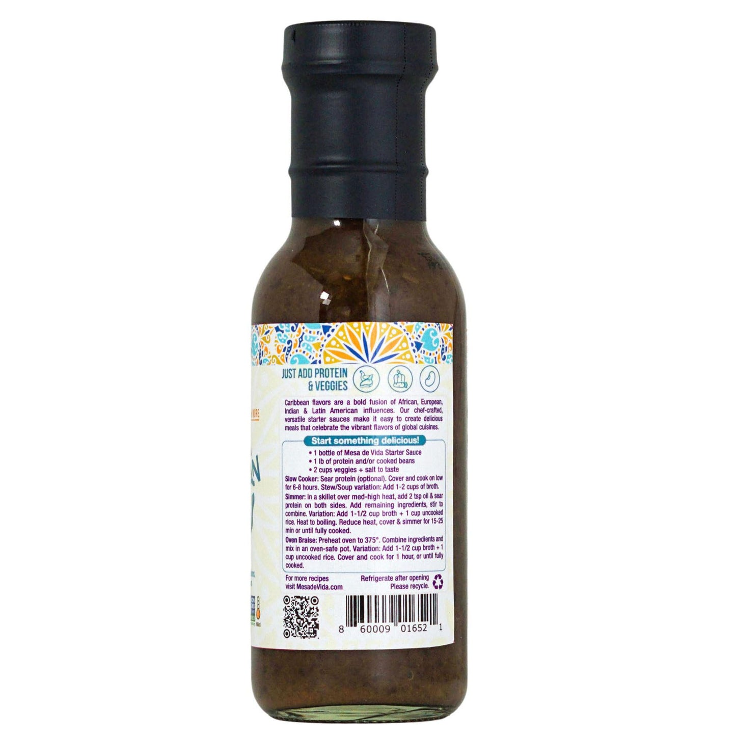 Mesa de Vida Caribbean Cooking Sauce, 8.5 OZ