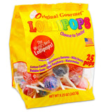 Original Gourmet Lollipops 25 Ct Variety Pack - 25 Individually Wrapped Hard Candy Suckers, Sweet Treets for Pinatas, More (9.25 Oz Lollipop