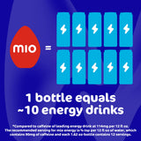 MiO Energy Water Enhancer Quartet for Sugar Free Hydration, Drink Mixing and Energy Support with Caffeine and B Vitamins, Wicked Blue Citrus, Acai