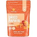 Herbaila Dried Papaya Chunks, 1 Pound. Dried Papaya Fresh, Paw Paw Tree Diced Papaya Fruit, Lightly Sweetened. All Natural, Non-GMO, 16 Ounces.