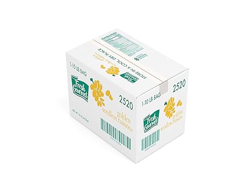 Fresh Gourmet Golden Seedless Raisins | 10 Pound | Bulk Size | Snack and Salad Topper