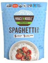 Miracle Noodle Ready to Eat Organic Spaghetti Pasta, 7 Oz (Pack of 6), Plant Based Shirataki Konjac Noodles, 5 Calories, 1g Net Carbs Per Serving