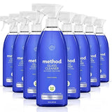 Method Glass Cleaner Spray, Mint, Ammonia Free Solution, Mirror & Window Cleaner - Great for Indoor & Outdoor Glass Surfaces, 28 oz Spray Bottles