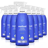 Method Glass Cleaner Spray, Mint, Ammonia Free Solution, Mirror & Window Cleaner - Great for Indoor & Outdoor Glass Surfaces, 28 oz Spray Bottles