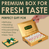 Turkish Delights Candy Gift Box - Mixed Sultana Turkish Delight with Pistachio Center, Strawberry, Milky & Banana Lokum, Traditional Turkish Food