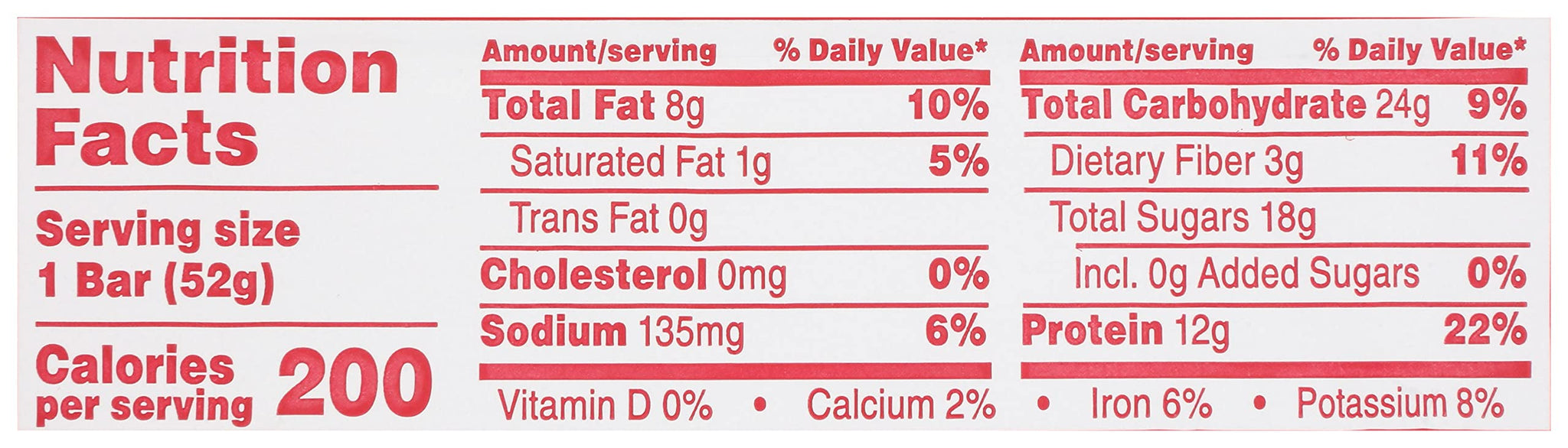 RXBAR Strawberry Bar, 1.8 OZ