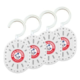 Arm & Hammer OdorBusterz ClosetMATE™, White Linen, 4 Count - Hanging Odor Absorber with Baking Soda, 360° Rotating Hook for Closets, Lockers & Storage