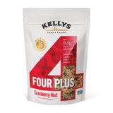 Kellys Four Plus Granola Cereal | Cranberry Nut Healthy Granola for Yogurt | Hand Made Snacks for Breakfast - 12 oz