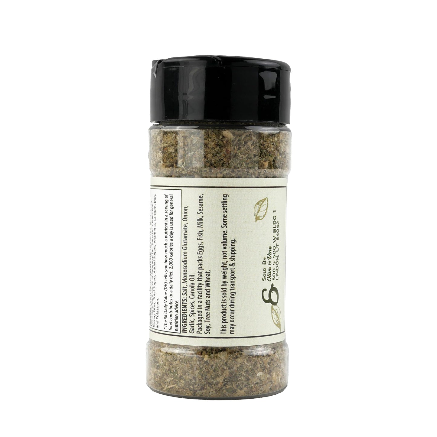 Olive & Vine Total Seasoning, Balanced Flavor, For Grilling & Roasting, Rich Tradition, Authentic Taste, For Global Recipes (3.2 Ounce)