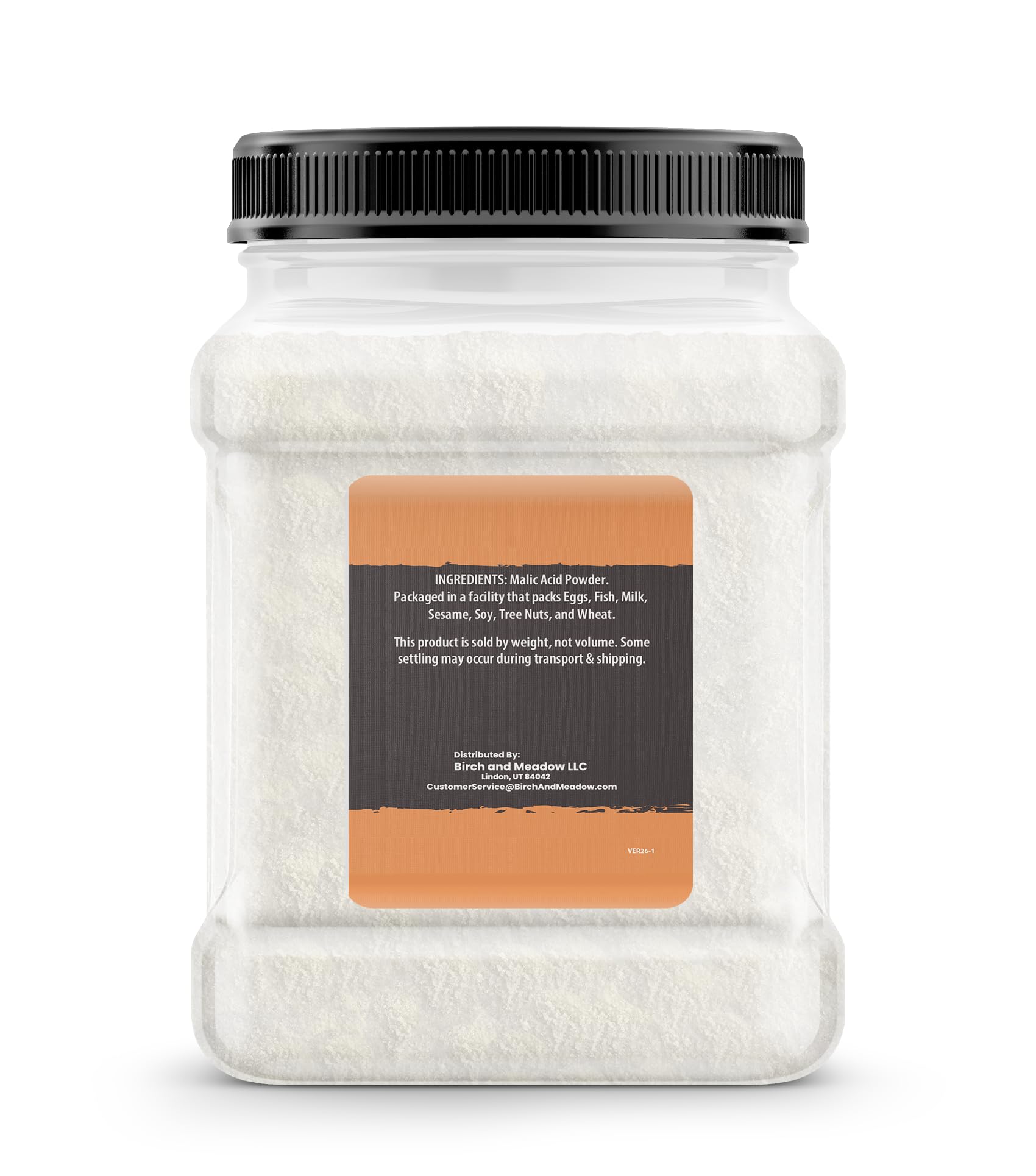 Birch & Meadow Malic Acid Powder, Flavor Enhancer, Sour Candies (3.25 Pound)
