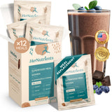 SuperFood Meal Replacement for Women - All-In-One Protein Powder with Greens & Vitamins & Collagen | Chocolate Protein Shake & Supplement Snack