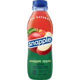 Snapple Apple Juice Drink, 16 Fl Oz Recycled Plastic Bottle, All Natural, No Artificial Flavors Or Sweeteners, Gluten-free, Contains 10% Real Juice 12