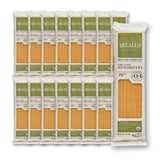 DeLallo Organic Spaghetti Pasta, Made in Italy with 100% Certified Organic Semolina Durum Wheat Flour, Bronze Cut, Non-GMO, Kosher, Vegan, 1 Pound