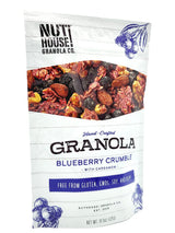 NutHouse! Granola Company - Premium Blueberry Crumble Granola | Certified Gluten-Free, Non-GMO, Kosher | Vegan, Soy-Free | 11.5 oz. Bag (6-Pack)