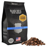 Black Rifle Coffee Company Thin Blue Line, Medium Roast Whole Coffee Beans, 12 OZ Bag
